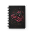 Scorpion Poison Garden Notebook | Gothic Dark Floral Journal | Dark Romance, Witchy Aesthetic, Burgundy Roses Spiral Notebook