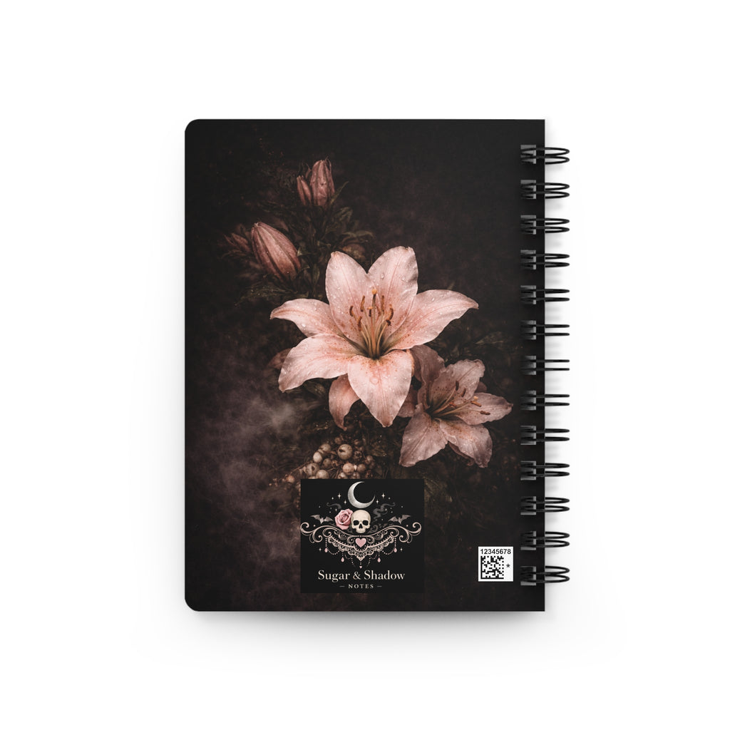 Serpent Bloom Journal | Snake & Lily Dark Floral Notebook | Gothic Aesthetic