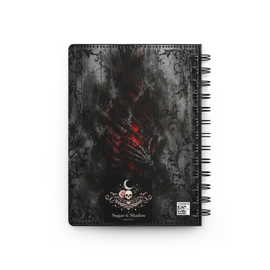 Eternal Love Skeleton Journal | Gothic Dark Romance Notebook | Red Heart Aesthetic