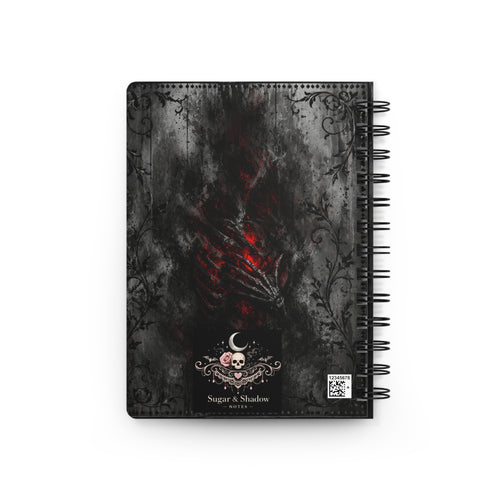 Eternal Love Skeleton Journal | Gothic Dark Romance Notebook | Red Heart Aesthetic