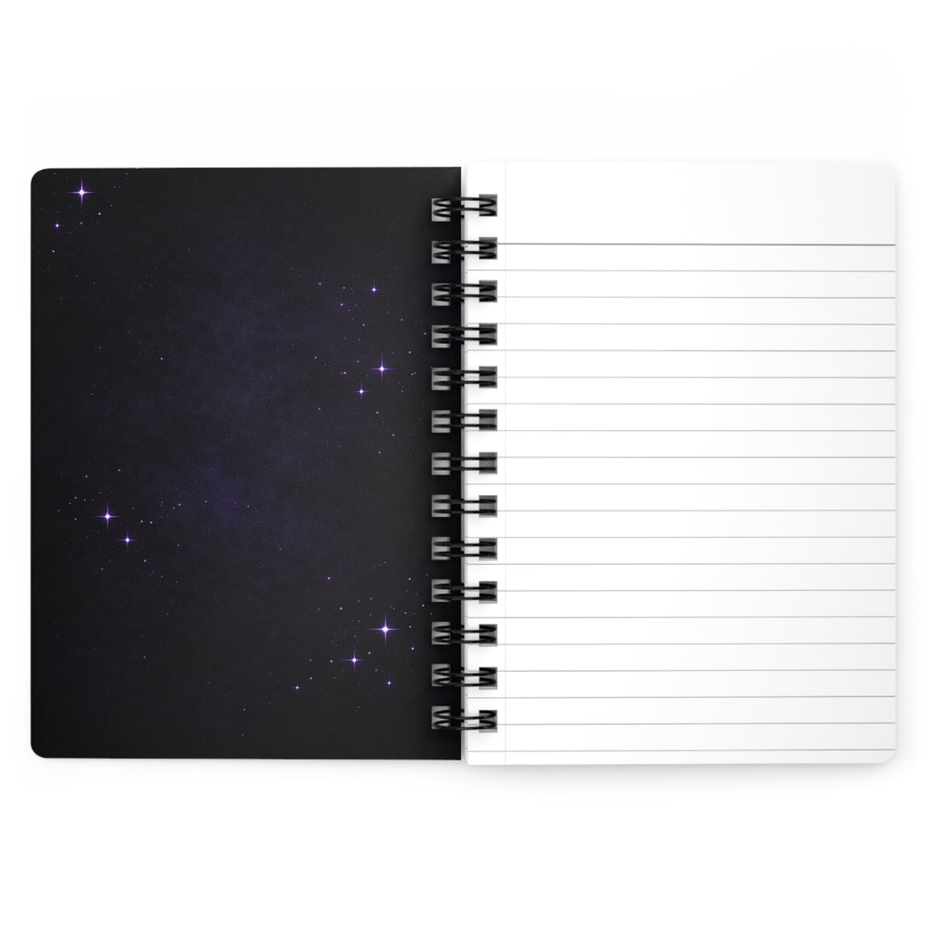 Midnight Thoughts Spiral Bound Journal | Starry Night Purple Cover