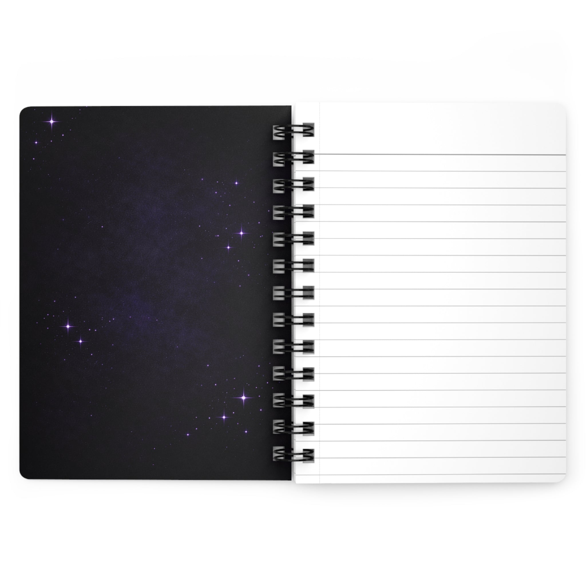Midnight Thoughts Spiral Bound Journal | Starry Night Purple Cover