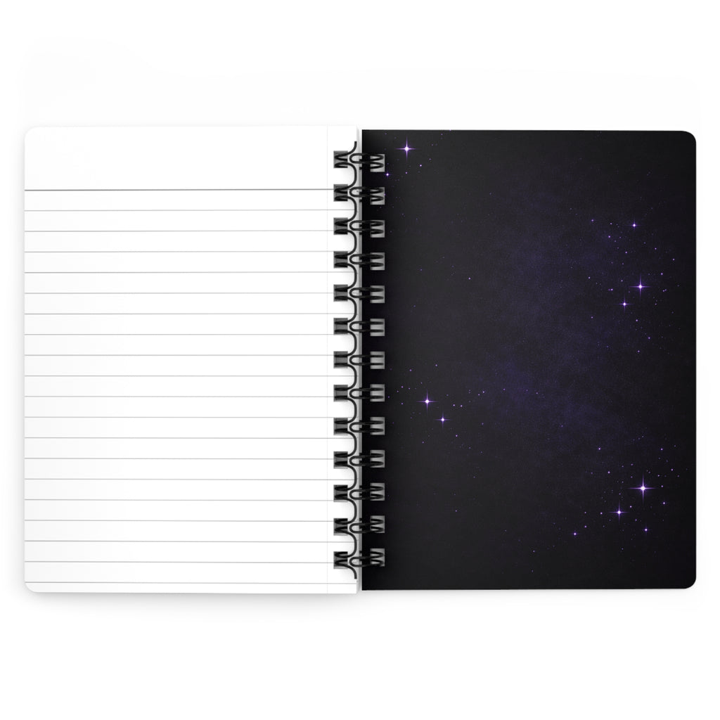 Midnight Thoughts Spiral Bound Journal | Starry Night Purple Cover