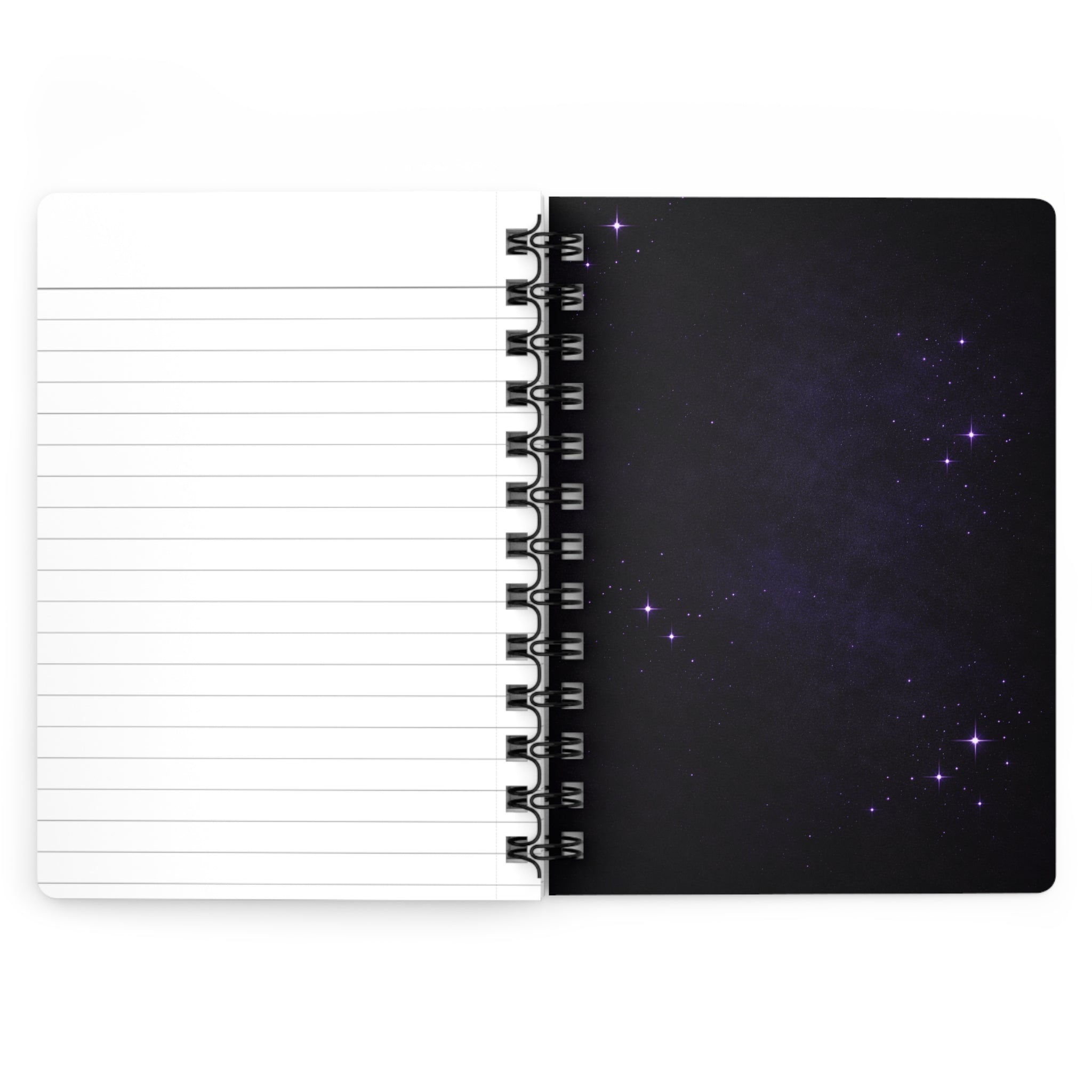 Midnight Thoughts Spiral Bound Journal | Starry Night Purple Cover